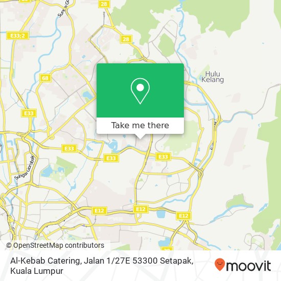 Al-Kebab Catering, Jalan 1 / 27E 53300 Setapak map