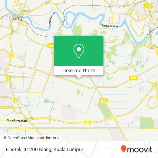 Finetek, 41200 Klang map