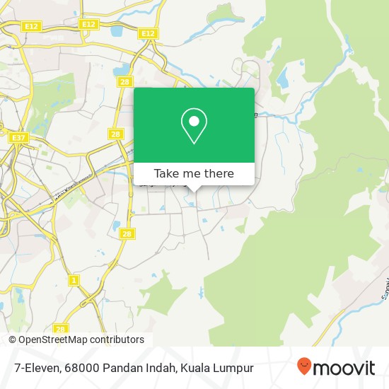 7-Eleven, 68000 Pandan Indah map