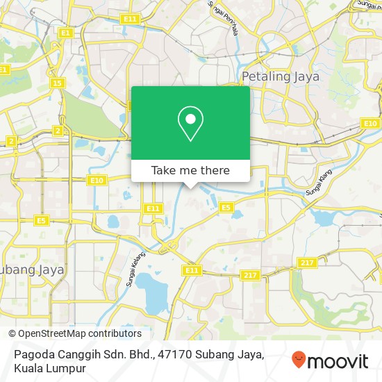 Peta Pagoda Canggih Sdn. Bhd., 47170 Subang Jaya