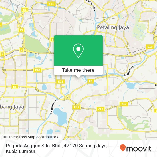 Peta Pagoda Anggun Sdn. Bhd., 47170 Subang Jaya