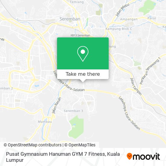 Peta Pusat Gymnasium Hanuman GYM 7 Fitness