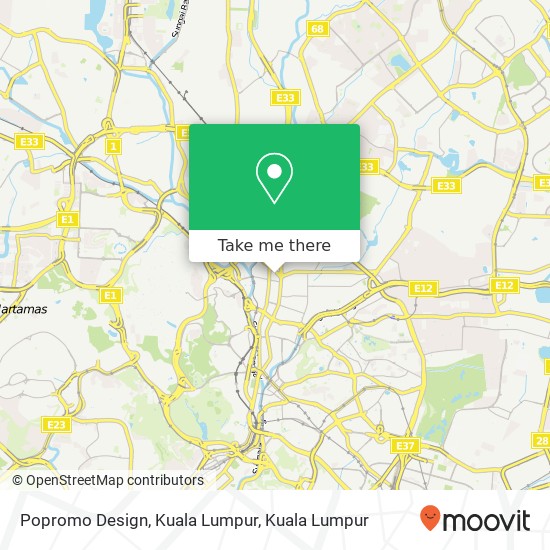 Popromo Design, Kuala Lumpur map