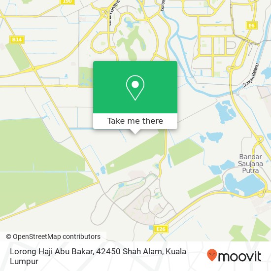 Peta Lorong Haji Abu Bakar, 42450 Shah Alam