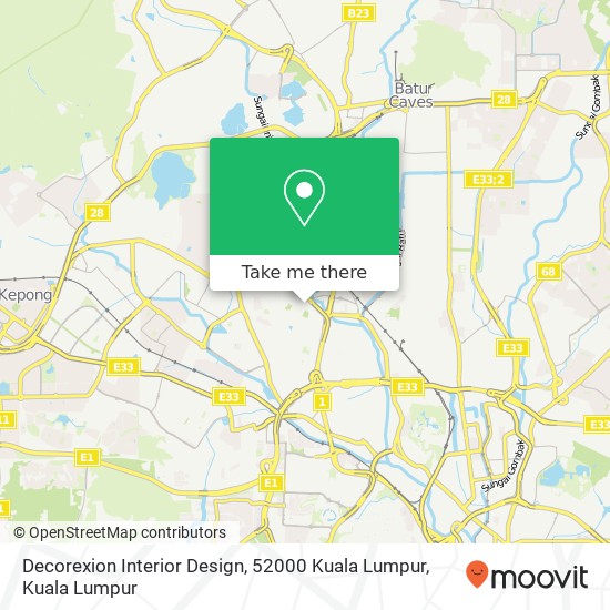 Decorexion Interior Design, 52000 Kuala Lumpur map