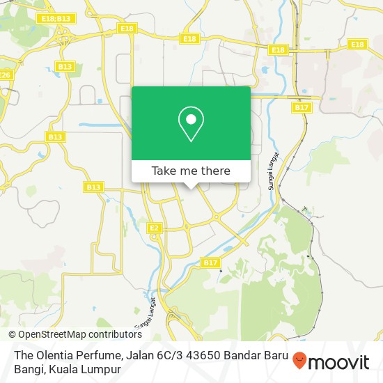 The Olentia Perfume, Jalan 6C / 3 43650 Bandar Baru Bangi map