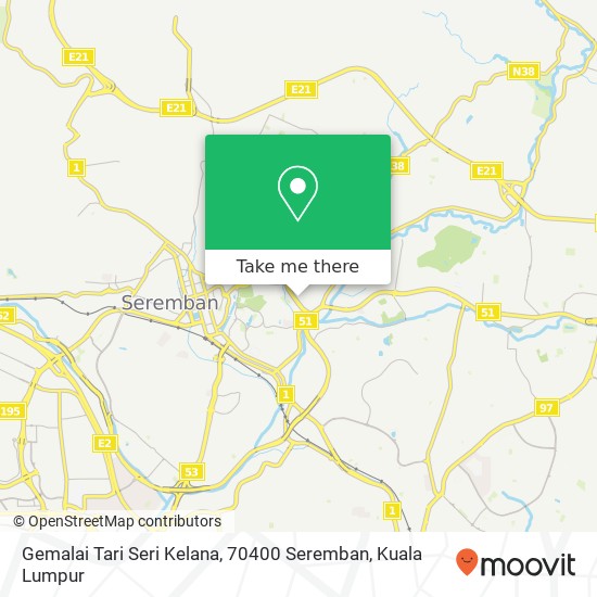 Gemalai Tari Seri Kelana, 70400 Seremban map