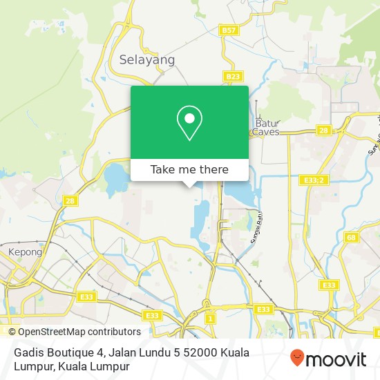 Gadis Boutique 4, Jalan Lundu 5 52000 Kuala Lumpur map