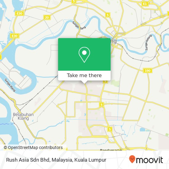 Rush Asia Sdn Bhd, Malaysia map