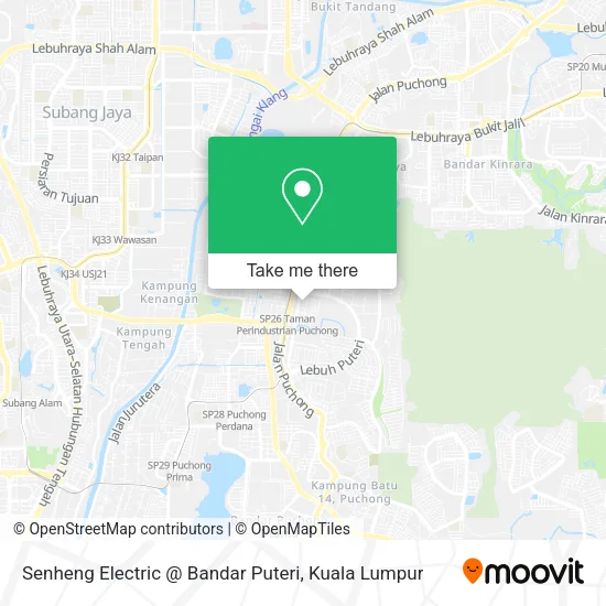 Peta Senheng Electric @ Bandar Puteri