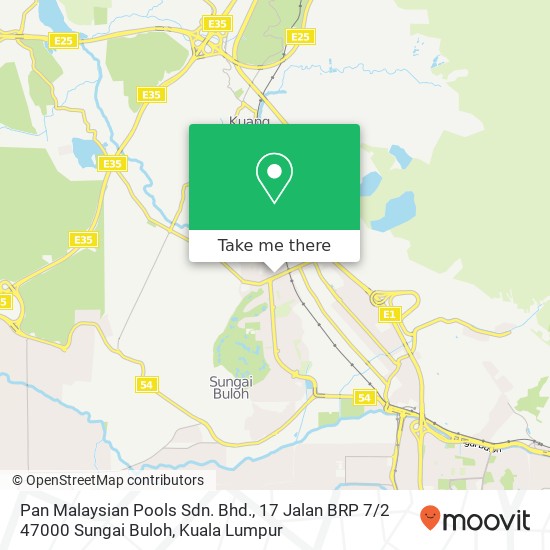 Pan Malaysian Pools Sdn. Bhd., 17 Jalan BRP 7 / 2 47000 Sungai Buloh map