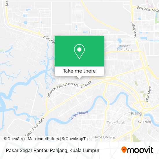 Peta Pasar Segar Rantau Panjang