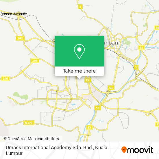 Umass International Academy Sdn. Bhd. map