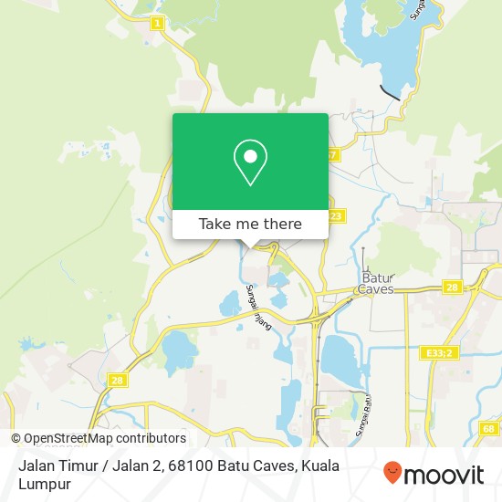 Jalan Timur / Jalan 2, 68100 Batu Caves map