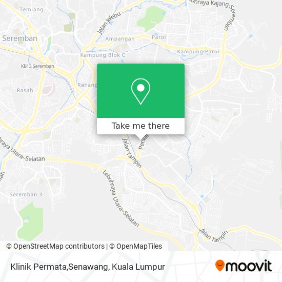 Peta Klinik Permata,Senawang