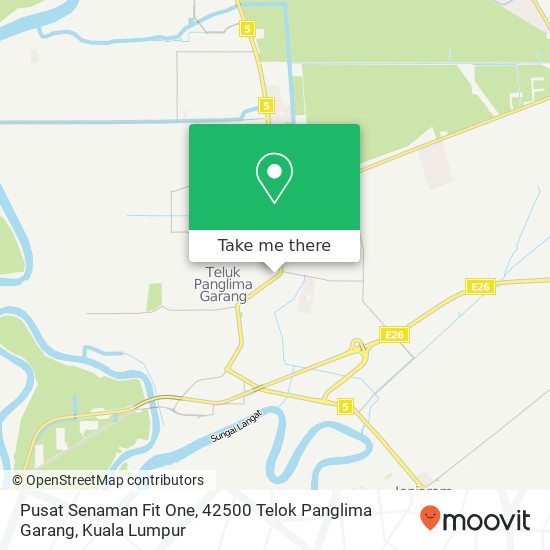 Pusat Senaman Fit One, 42500 Telok Panglima Garang map