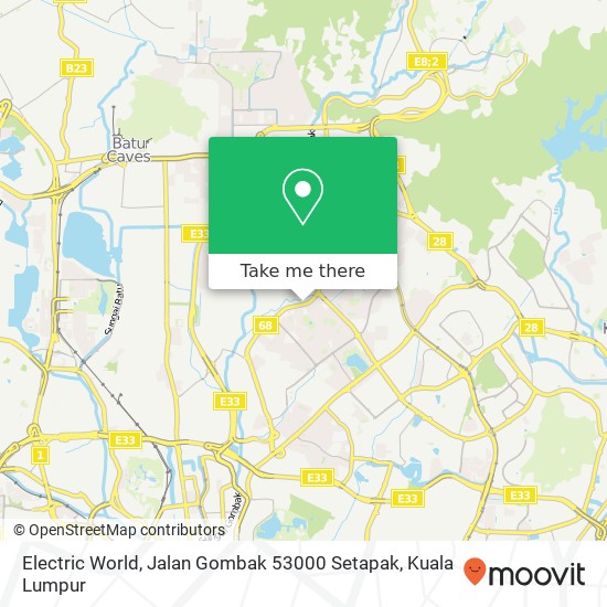 Electric World, Jalan Gombak 53000 Setapak map