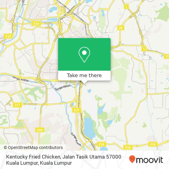 Kentucky Fried Chicken, Jalan Tasik Utama 57000 Kuala Lumpur map
