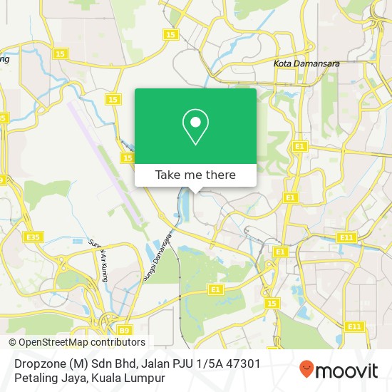 Dropzone (M) Sdn Bhd, Jalan PJU 1 / 5A 47301 Petaling Jaya map