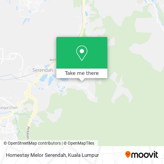 Homestay Melor Serendah map