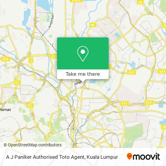 A J Paniker Authorised Toto Agent map