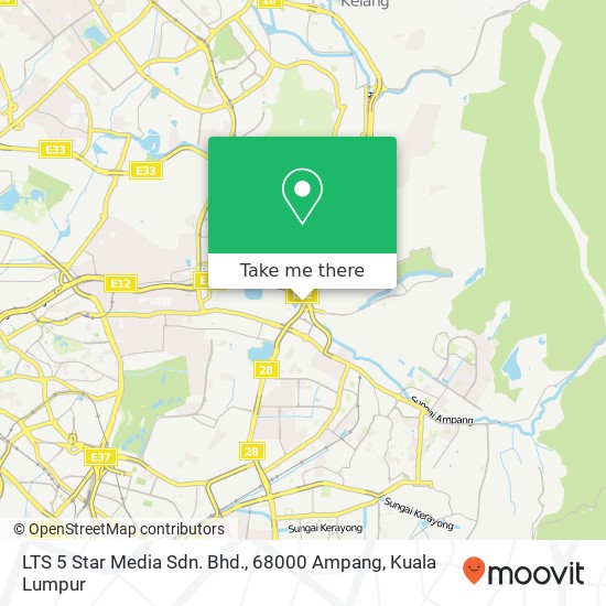 LTS 5 Star Media Sdn. Bhd., 68000 Ampang map