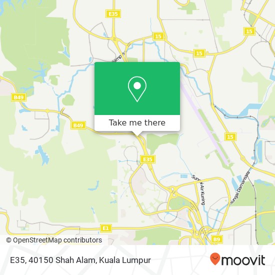 E35, 40150 Shah Alam map