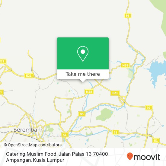 Catering Muslim Food, Jalan Palas 13 70400 Ampangan map