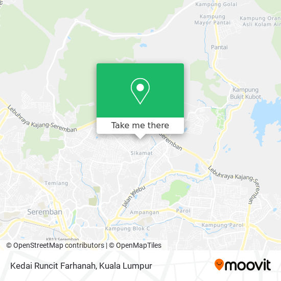 Kedai Runcit Farhanah map