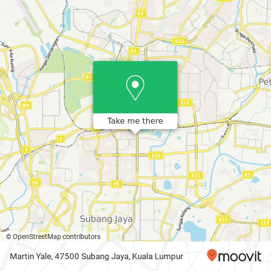 Martin Yale, 47500 Subang Jaya map