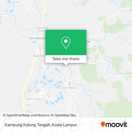 Peta Kampung Kalong Tengah