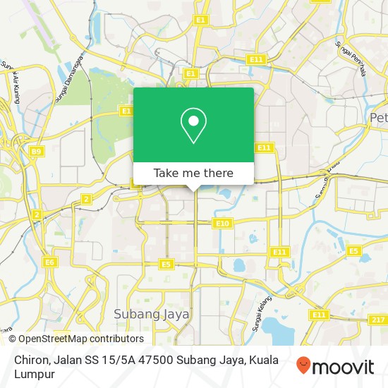 Chiron, Jalan SS 15 / 5A 47500 Subang Jaya map