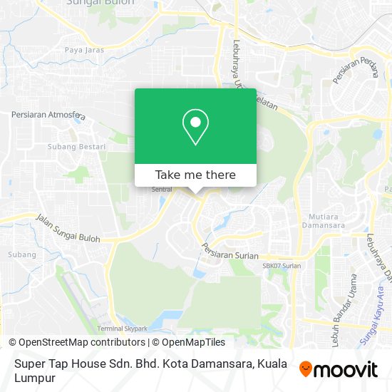 Super Tap House Sdn. Bhd. Kota Damansara map