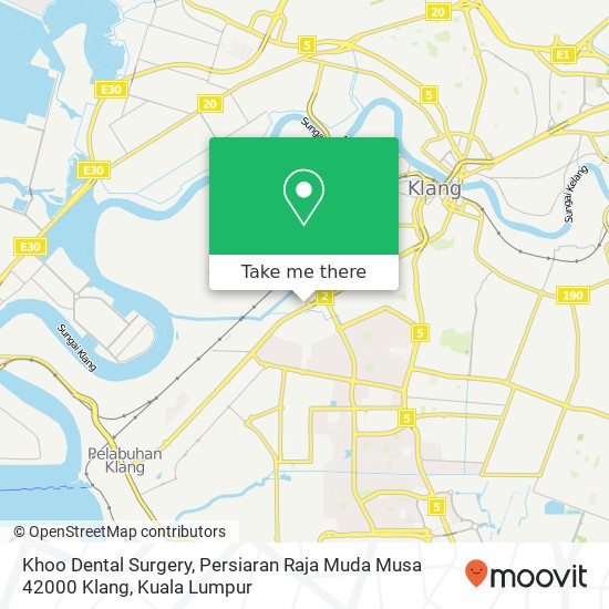 Khoo Dental Surgery, Persiaran Raja Muda Musa 42000 Klang map