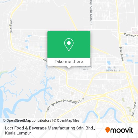 Peta Lcct Food & Beverage Manufacturing Sdn. Bhd.