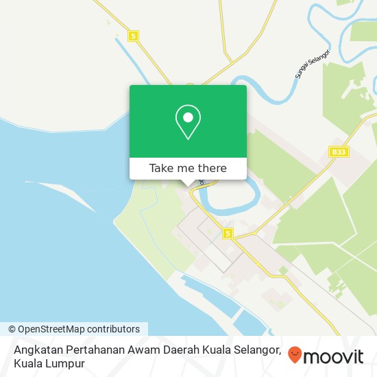 Angkatan Pertahanan Awam Daerah Kuala Selangor map