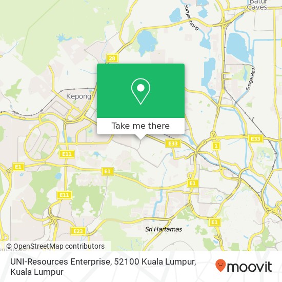 UNI-Resources Enterprise, 52100 Kuala Lumpur map