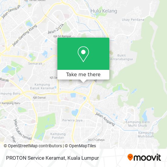 PROTON Service Keramat map