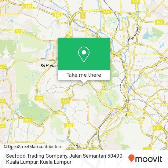 Peta Seafood Trading Company, Jalan Semantan 50490 Kuala Lumpur
