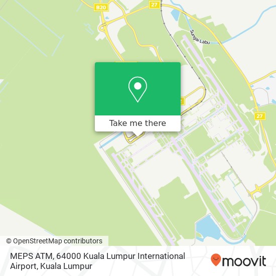 Peta MEPS ATM, 64000 Kuala Lumpur International Airport