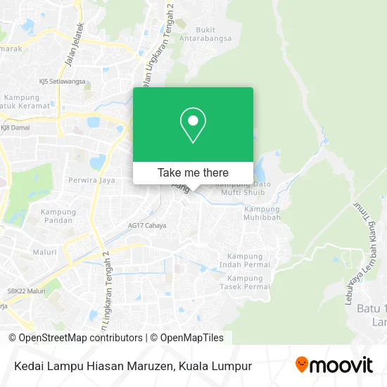 Kedai Lampu Hiasan Maruzen map