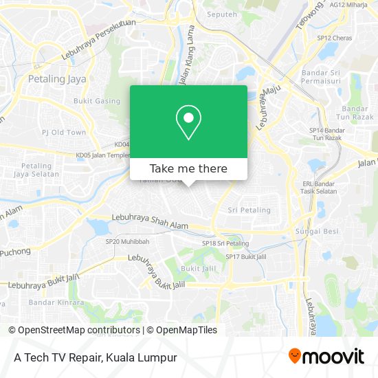 A Tech TV Repair map