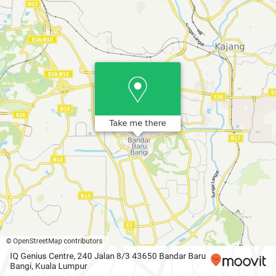 IQ Genius Centre, 240 Jalan 8 / 3 43650 Bandar Baru Bangi map