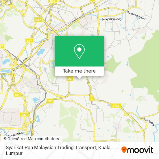 Syarikat Pan Malaysian Trading Transport map