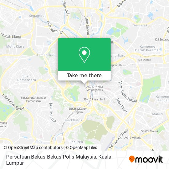 Persatuan Bekas-Bekas Polis Malaysia map