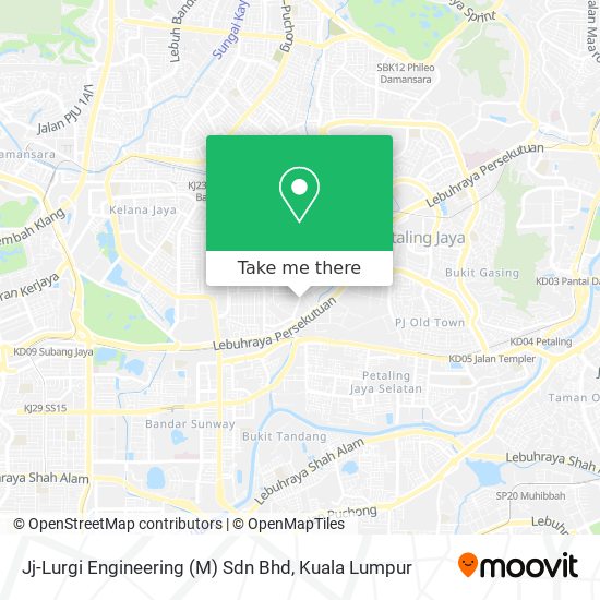 Jj-Lurgi Engineering (M) Sdn Bhd map
