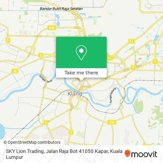SKY Lion Trading, Jalan Raja Bot 41050 Kapar map