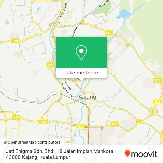 Jati Enigma Sdn. Bhd., 18 Jalan Impian Mahkota 1 43000 Kajang map