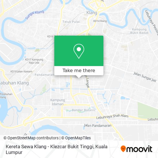 Peta Kereta Sewa Klang - Klezcar Bukit Tinggi