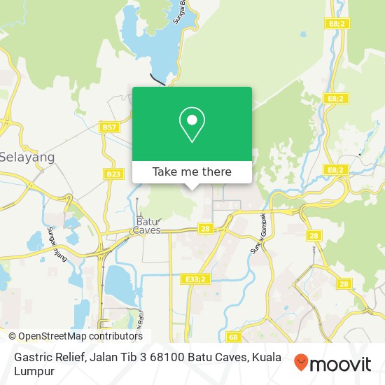 Gastric Relief, Jalan Tib 3 68100 Batu Caves map